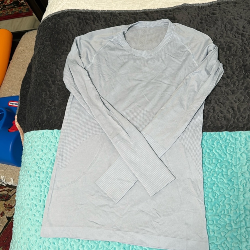 Lululemon Swiftly Tech 1.0, Size 10, Light Blue, … - image 1